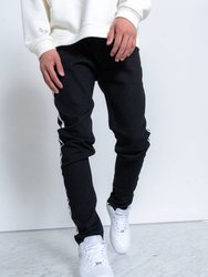 Men's Track Zip Denim In Black