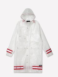 Men's Translucent Coat In White - White