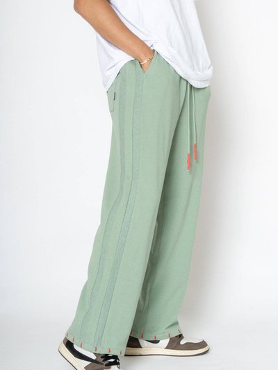 Konus Men's Wide Leg Sweatpants In Green product