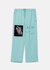 Men's Wide Print Patch French Terry Sweatpants - Teal - Teal