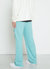 Men's Wide Print Patch French Terry Sweatpants - Teal