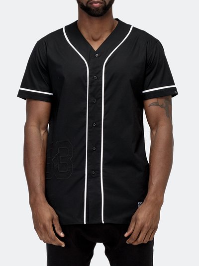Konus Men's Woven Baseball Jersey Shirt In Black product