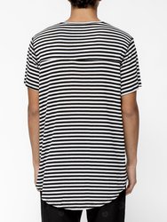 Men's Yarn Dye Henley Stripe Tee