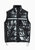 Men's Zip-Up Puffer Vest In Black - Black