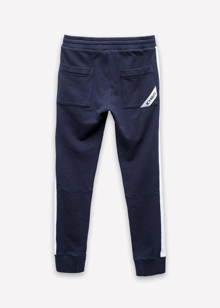 Side Strip French Terry Joggers In Navy