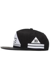 Snapback With 33 Embroidery In Black