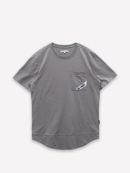 T-Shirt With Curved Hem - Taupe - Taupe