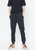 Track Pants With Pin Tuck Details in Black - Black