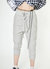 Unisex Cropped Pants With Side Panels In Grey