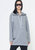 Unisex Mock Neck Half Zip Sweatshirt In Gray