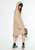 Unisex Vector Printed Hooded Jacket In Camel