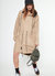 Unisex Vector Printed Hooded Jacket In Camel - Camel