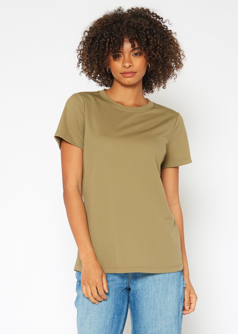 Women's Eco Friendly Reolite Tech T-Shirt In Khaki - Khaki