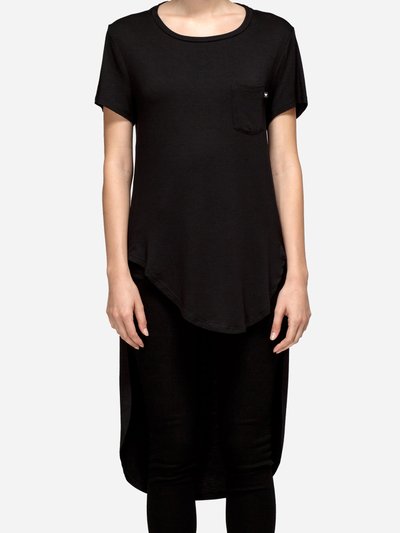 Konus Women's Open Back Elongated Tee In Black product