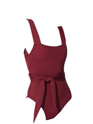 Chikyu Belted One-Piece - Burgundy