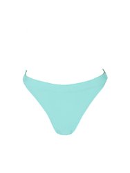 Hedy Mid Rise Bottoms - Aqua