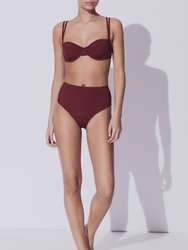 Kumanomi Cup Top - Burgundy - Burgundy