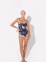 Zabel Tube One Piece - Coral Print - Coral Print