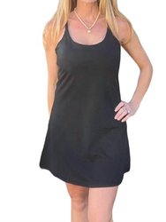 Stretch Fabric Sports Dress - Black