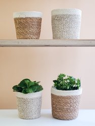 Agora Plant Basket - White