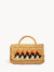 Andes Crossbody bag - Natural with Orange & Navy pattern