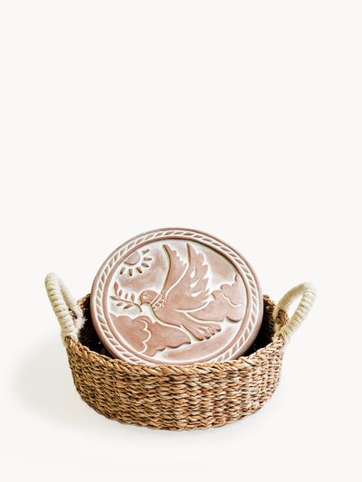 KORISSA Bread Warmer & Basket - Dove In Peace product