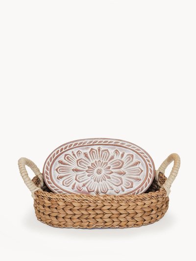 KORISSA Bread Warmer & Basket - Flower product