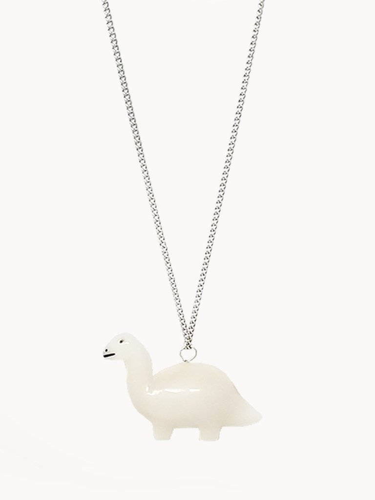 Dino Tagua Necklace - Brachio - White