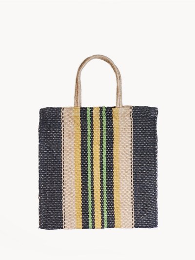 KORISSA Dora Jute Tote Bag - Multi Navy product