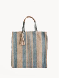 Dora Jute Tote Bag - Pale Green - Pale Green