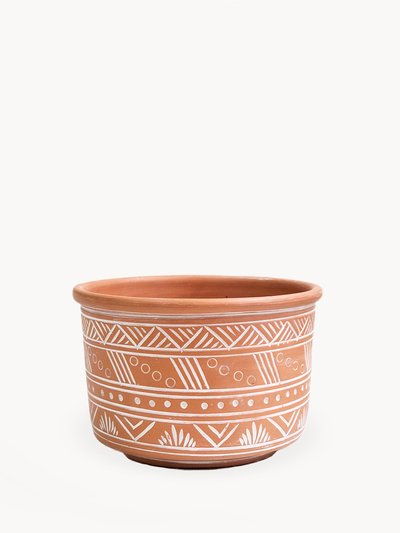 KORISSA Hand Etched Terracotta Pot - Large product