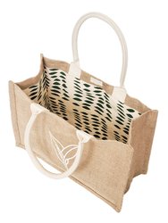 Jute Canvas Shopping Bag - Nature