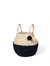 Naiya Foldable Basket Bag - Natural, white