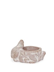 Terracotta Tea Light Candle Holder - Rabbit