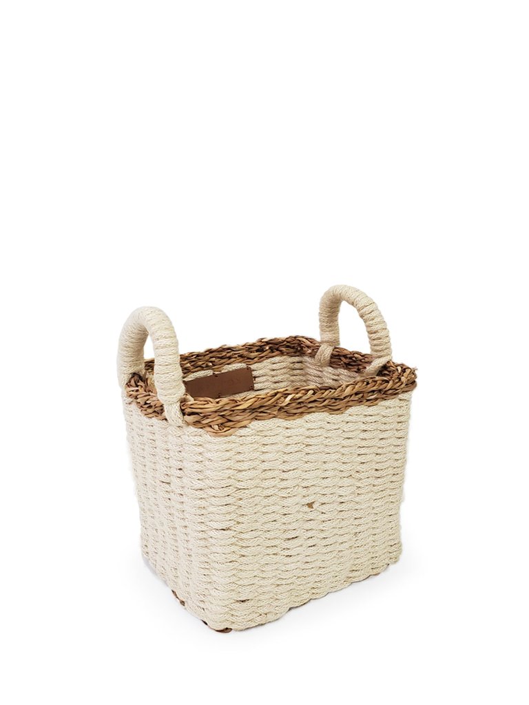 Ula Storage Basket - Natural/White