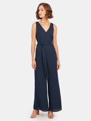 Asymmetrical 2-Piece Cape Jumpsuit