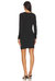 Ruched Long Sleeve Dress In Black