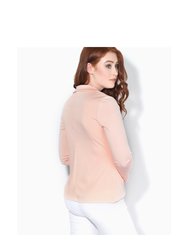 Krisp Basics Womens/Ladies Tailored One Button Blazer - Pink