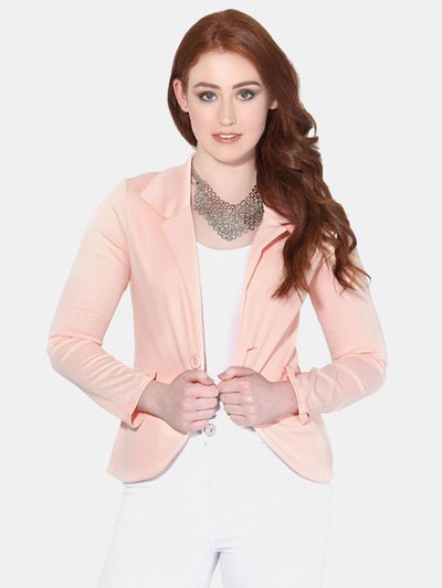 Krisp Krisp Basics Womens/Ladies Tailored One Button Blazer - Pink product