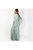 Womens/Ladies Chiffon Wrap Angel Sleeve Maxi Dress - Sage Green