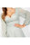 Womens/Ladies Dotted Dobby Sweetheart Blouson Sleeve Maxi Dress - Light Green 