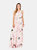 Womens/Ladies Floral Chiffon One Shoulder Maxi Dress - Pink - Pink