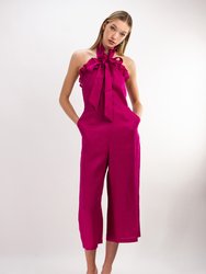 Arabesque Jumpsuit - Peony Raspberry