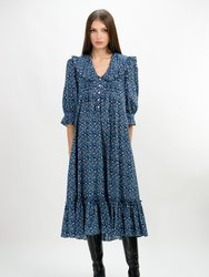 Margaux Artisanal Dress - Blue