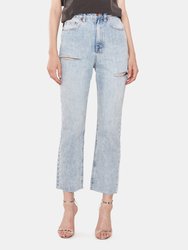 Chlo Wasted High Rise Straight Leg Jeans