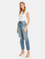 Chlo Wasted High Rise Straight Leg Jeans