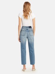 Chlo Wasted High Rise Straight Leg Jeans