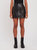 Phantom Leather Mini Skirt - Black