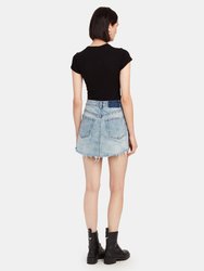 Rap Asymmetrical Mini Skirt