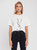 Snake Dollar Short Sleeve Crop T-Shirt - White